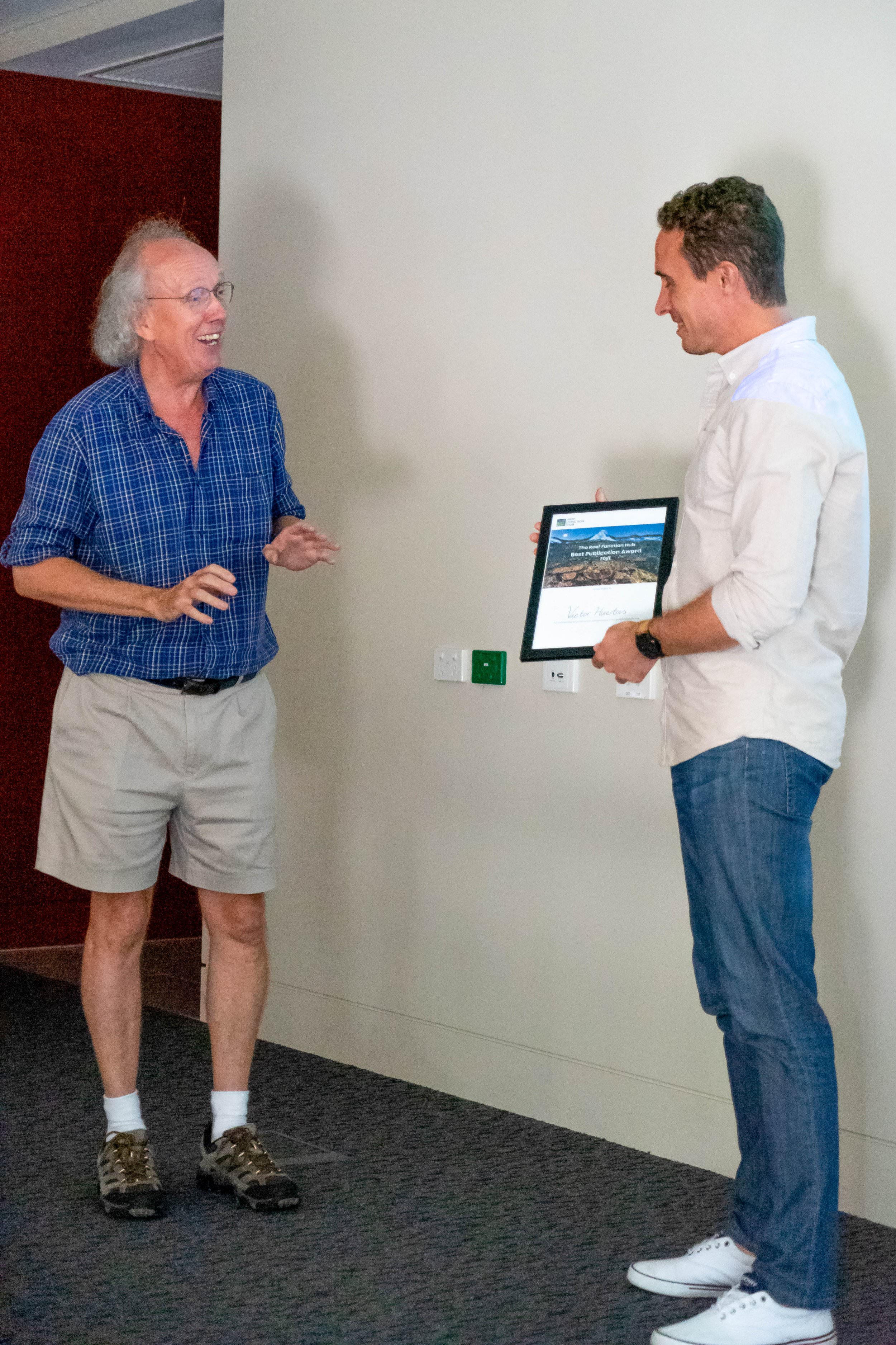 Victor, the winner of the Function Hub 2021 Best Publication Award (for outstanding endurance)